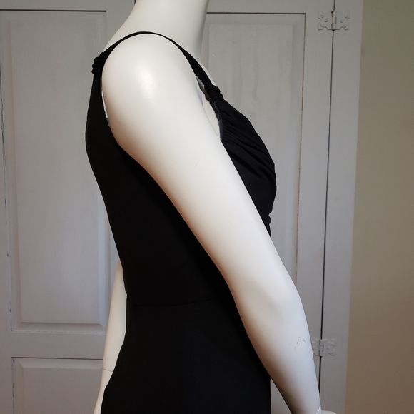 Evan Piccone 6P Vintage Black Crepe Dress - Picture 4 of 7